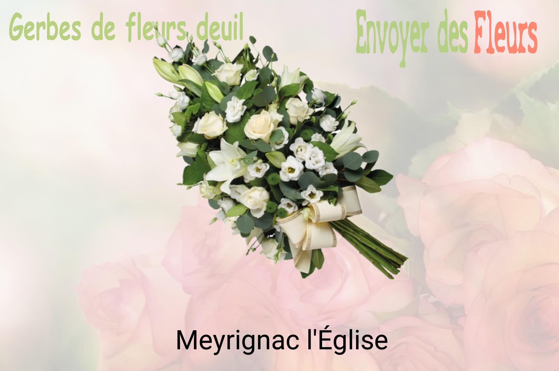 Gerbe de fleurs de deuil livrée à Meyrignac-l'Église